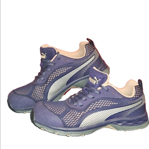 PUMA Purple Safety Fuse Knit 2.0 EH Steel Toe Work Shoes/Sneakers